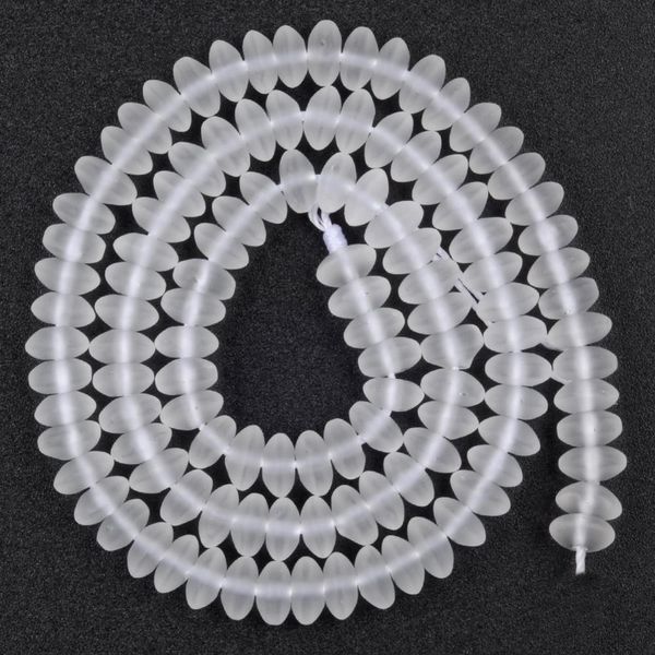 

natural faceted white crystal abacus stone beads round loose spacer beads for jewelry making diy bracelet handmade 6/8/9mm