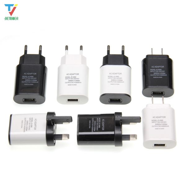 

charger 5v 2a eu/us/uk plug adapter wall mobile phone charger portable charge for samsung xiaomi charging tablet