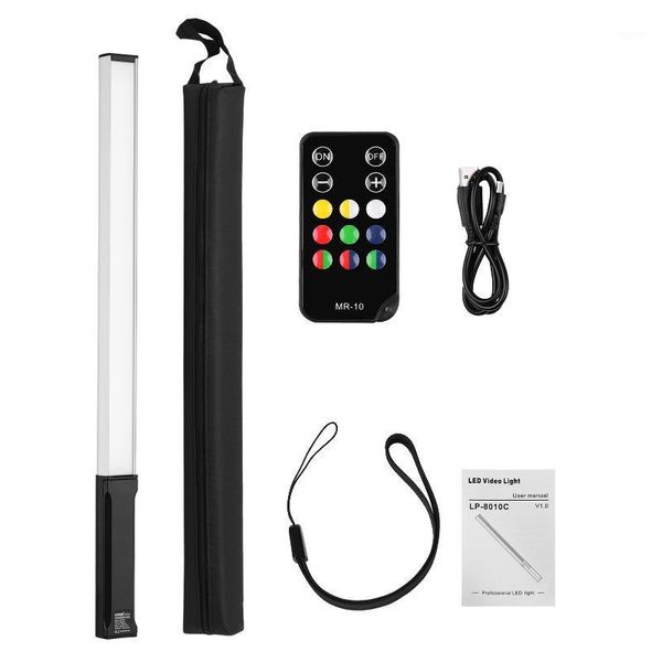 

flash heads handheld lamp led video light wand rechargeable pography 3200-5600k color temperature with bag hanging loop remote control1