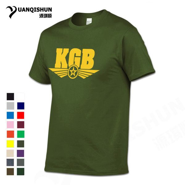 

sport yuanqishun boutique t-shirt cccp kgb army men cotton t shirt ussr soviet russian man tshirt fashion design printed mens tees