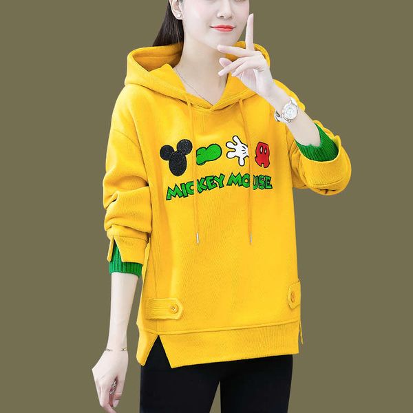 

fried street sweater women's foreign style age reduction in the late autumn winter of 2020 new plush and thickened coat loose korean to, Black