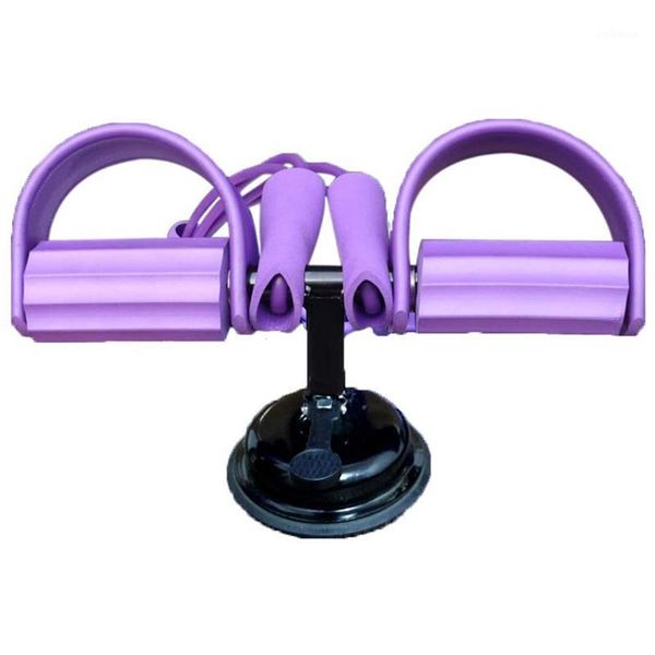 

resistance bands elastic sit up pull rope spring tension foot pedal, strength and fitness training,purple1