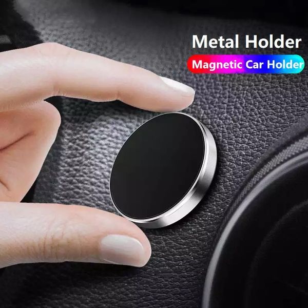 

universal mini magnetic car phone holder stand metal magnet cell mobile phone grips gps stand car mount dashboad wall