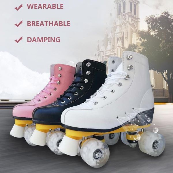 

inline & roller skates double row children's four men and women wheel flash1