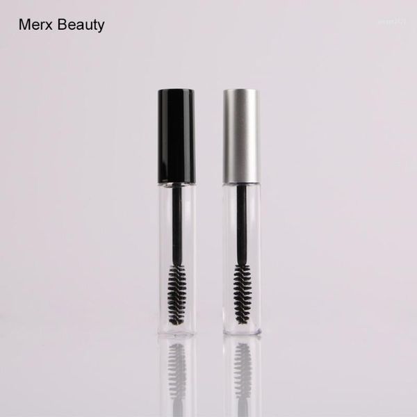 

1pcs/lot,10ml empty mascara bottle/tube/container round shape in clear color, cosmetic mascara packaging1