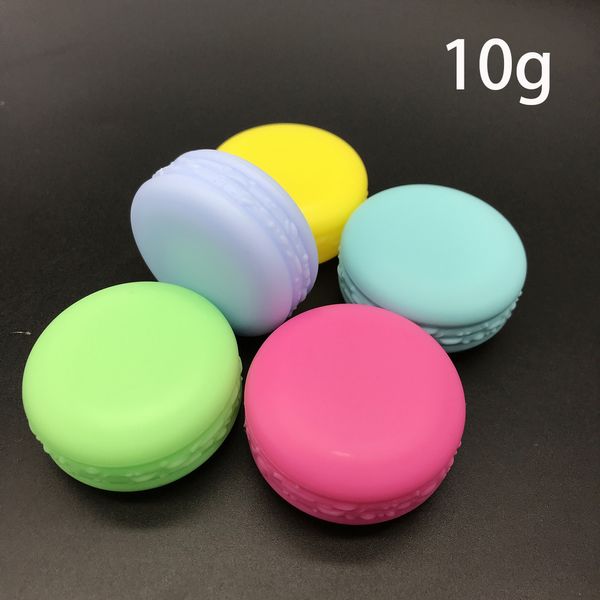 10g Macaron Şekli Kavanoz Boş Kozmetik Depolama Şişe Makyaj Losyonu Krem Baharat Seyahat Ambalaj Plastik Konteyner Ücretsiz Kargo