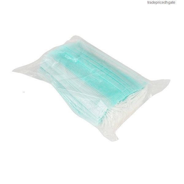 

of three layers disposable face non-woven fabric mask dustproof and breathable 50 sheets a box