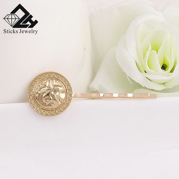 

clip hair for women alloy word hairpin, Golden;silver