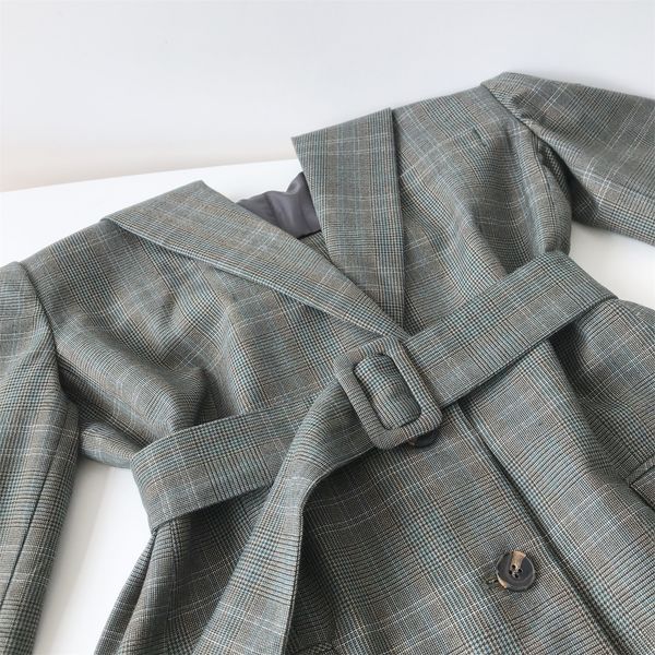 

2021 new autumn turn down collar blazer stripe vintage ladies coat feminino for women blazers pwi2, White;black