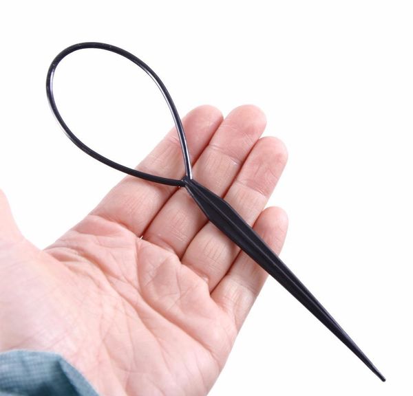 

ponytail creator clip styling 2pcs / set coled diy diy игольчатые волосы хвостовые волосы тянуть стиль петли briter tools greatdressing sqch, Brown