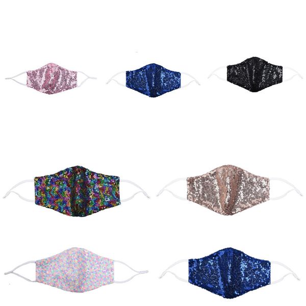 

masks protectviem8o4m8o413style sequin face mask earloop protective summer sunscreen mask anti dust mouth cover fashion