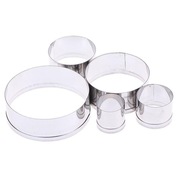 

5pcs/set stainless steel round polymer clay cutter molds diy pottery ceramic cutting mould d jlltqm