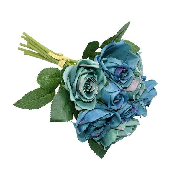 

свадьба касания rose real 9pcs set поддельный коммерц 4см цветы для цветов украшения главная букет 7см сад удерживать шелк свадебные bbyfah