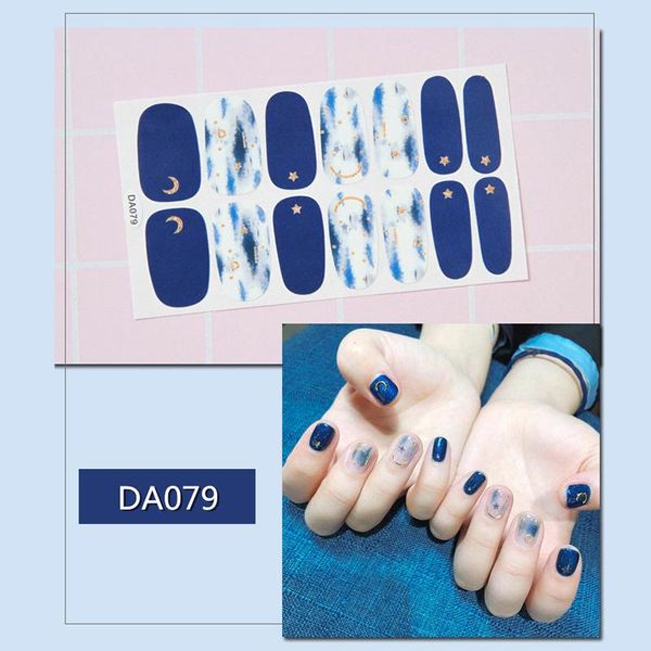 

stickers & decals 20 styles 14 diy full cover nail self-adhesive wraps false tips strips art, Black
