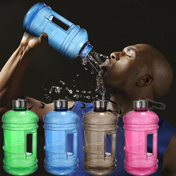 

2.2l large capacity water bottle sports gym training water bottle fitness camping running jug container plastic water bottles wx9-794