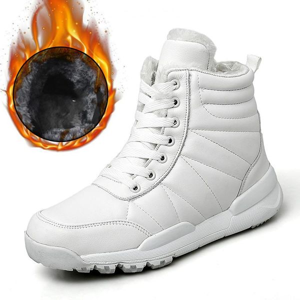 

women boots 2020 new winter snow boots female duantong warm flat with women shoes tide shoes martin size35-42, Black