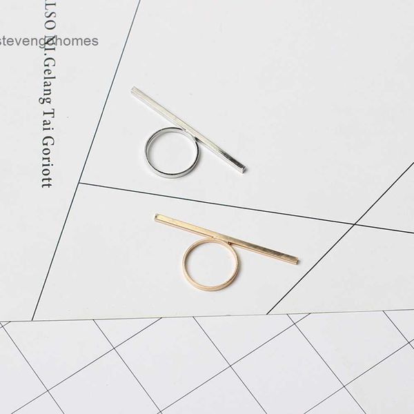 

exquisite accessories temperament simple one versatile word copper ring, Silver