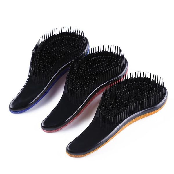 

1pc magic comb anti-static massage hair brush plastic shower shampoo massage comb salon beauty hair styli sqcxdz, Silver