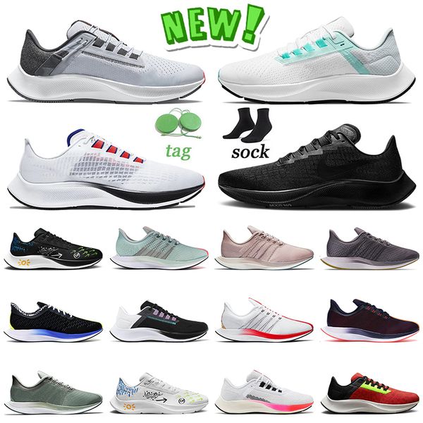 

selling pegasus 37 38 turbo 35 running shoes mens women triple black white aurora green wolf grey concord crimson metallic silver sports tra