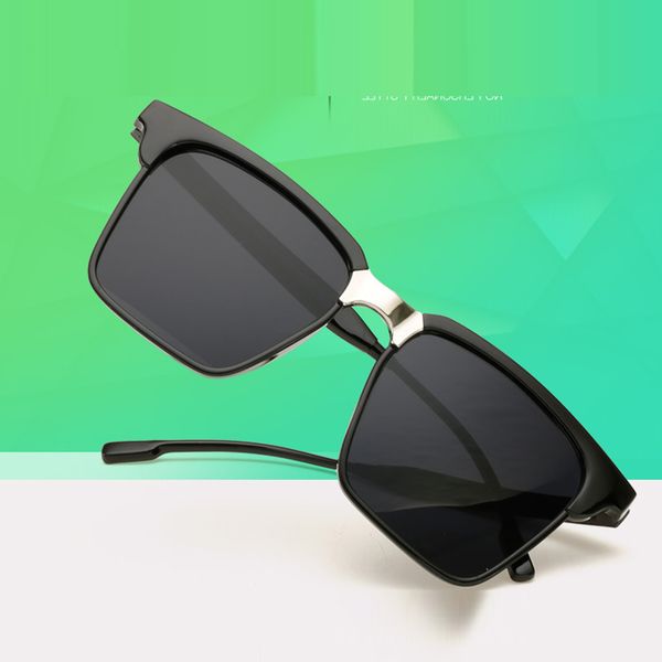 

retro fashion oversized men women sun glasses polarized sunglasses custom made myopia minus prescription lens -1 to -6, White;black