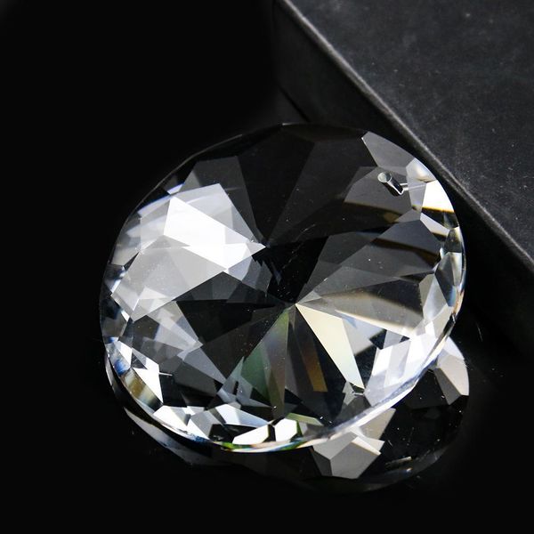 

60mm hanging crystal prism suncatcher chandelier parts garland round glass crystal pendant diy home wedding decor accessories h jlleqd
