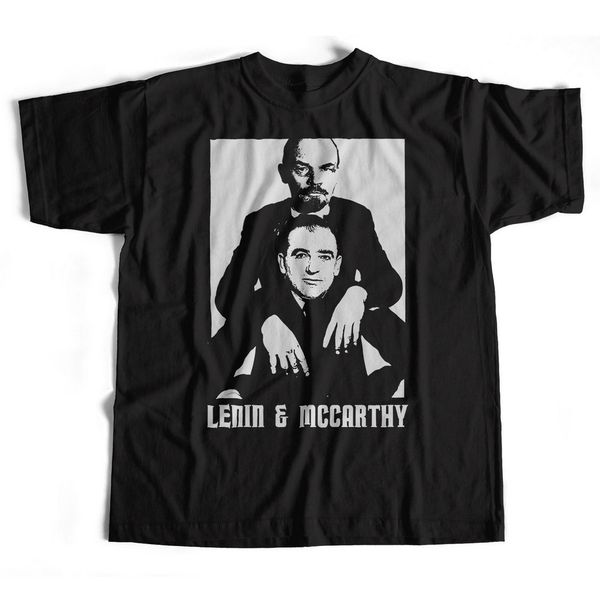 

old skool hooligans lenin & mccarthy t-shirt - a 60's pop communism mashup cotton tee shirt 2xl 3xl 4xl 64xl sport hooded sweatshirt ho