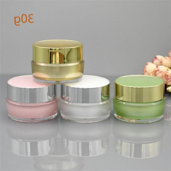 

5g 10g 20g 30g portable acrylic cosmetic makeup face cream jar sample container bottle refillable pot for travel