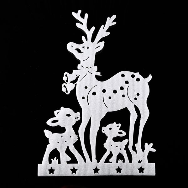 

b0bia decorations foam pearl cotton glass door and window stickers three fawn wall stickers christmas glass door adhesive paperwall stickerg