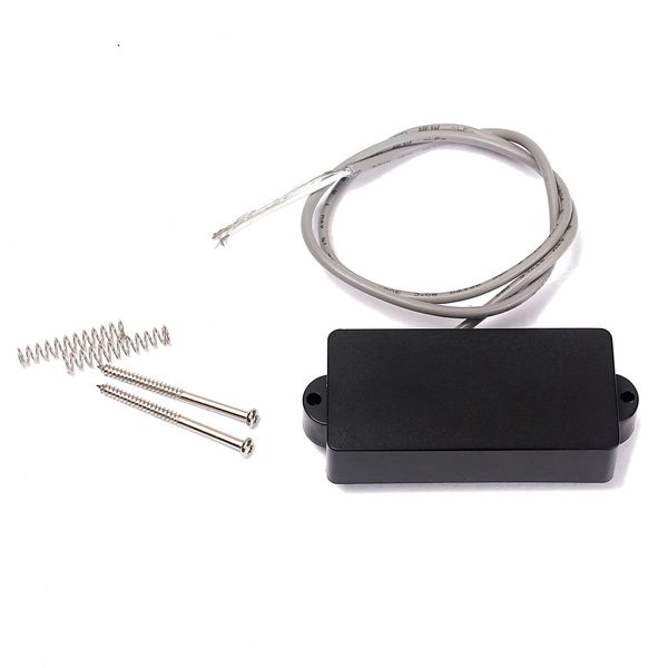 

black covered single-coil 4-pole pickup for cigar box guitar & bass