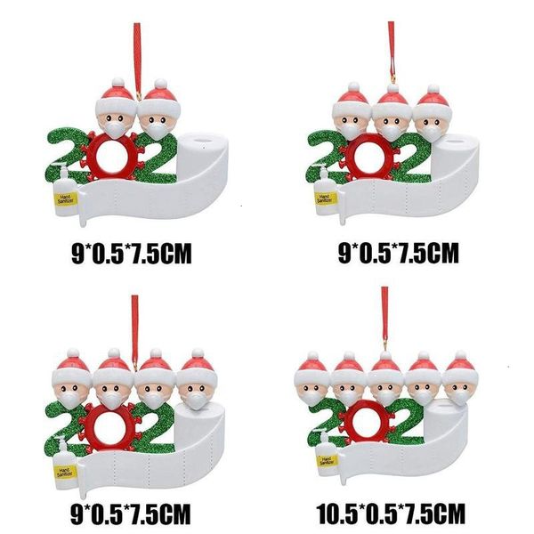 

2020 face bo9lsnowman factory outletobbkornament diy mask dhl tree hanging pendant pvc christmas decoration family 2/3/4