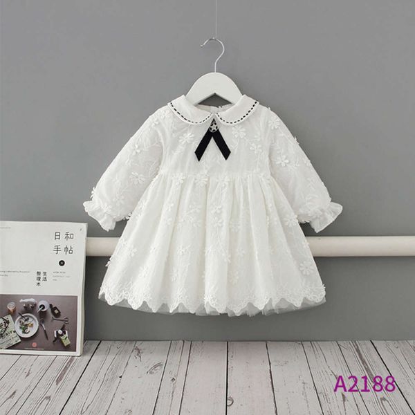 

momoidea new girl's baby spring and autumn skirt children's long sve drs, Red;yellow