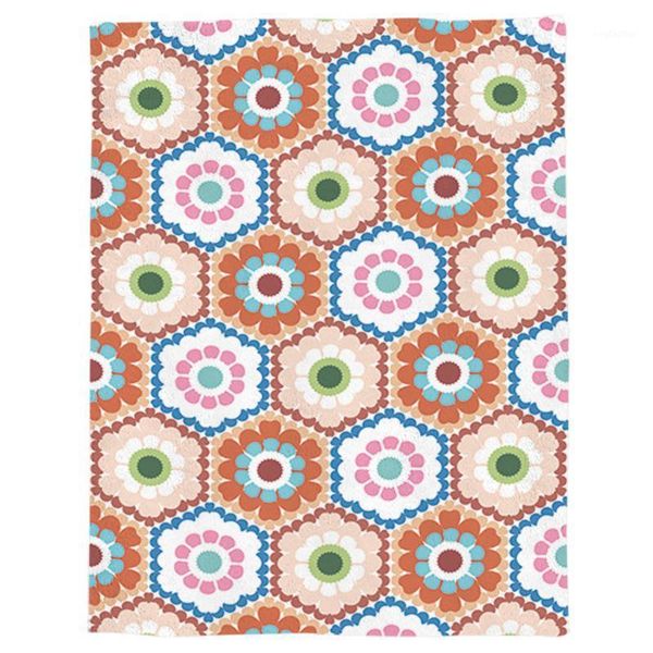 

blankets lovely colorful flower patterns spring and autumn soft flannel blanket office siesta sofa bed1