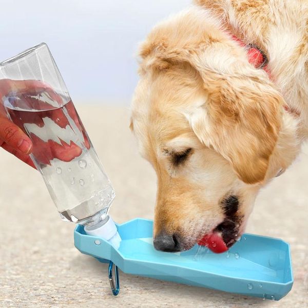 

portable pet dog cat water bottle travel puppy cat drinking bowl food feeder outdoor dog water dispenser for small la jllelq