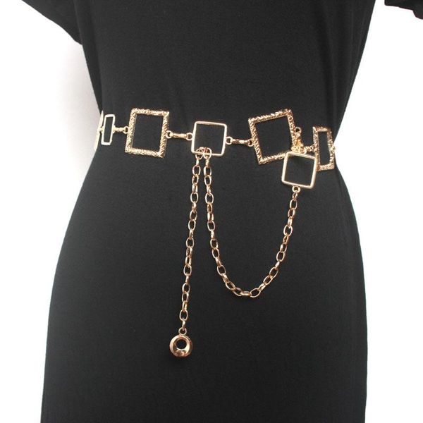 

luxury women belts metal chain belt fashion design strap female nice quality adjustable belt ceinture femme, Black;brown