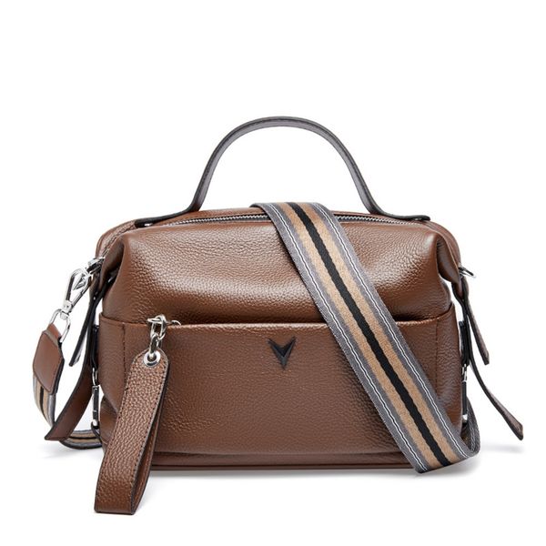 

100% genuine leather women handbag fashion handle boston pillow bag soft leather female shoulder bag women crossbody bag sac c0121