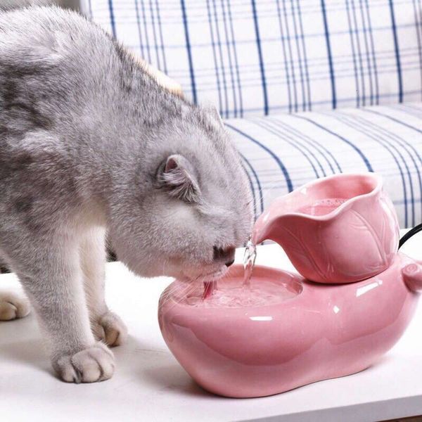 

cat dispenser automatic circulation pet ceramic water feeder