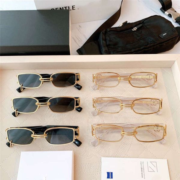 

gw002 new sunglasses wu yifan 2020 same plate sunglasses ring buckle fashion metal frame optical framebnck, White;black