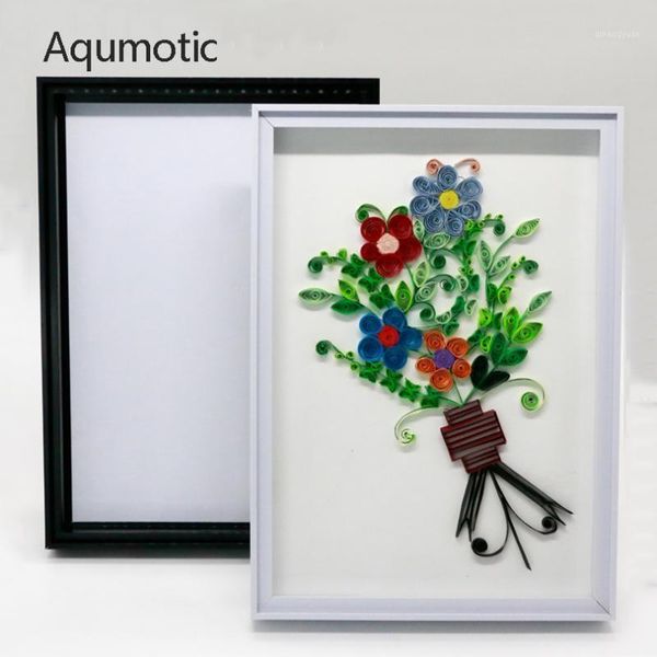 

aqumotic 3d picture frame 1pc specimen frame display box crafts art model framed license plate no floating collage suppice1