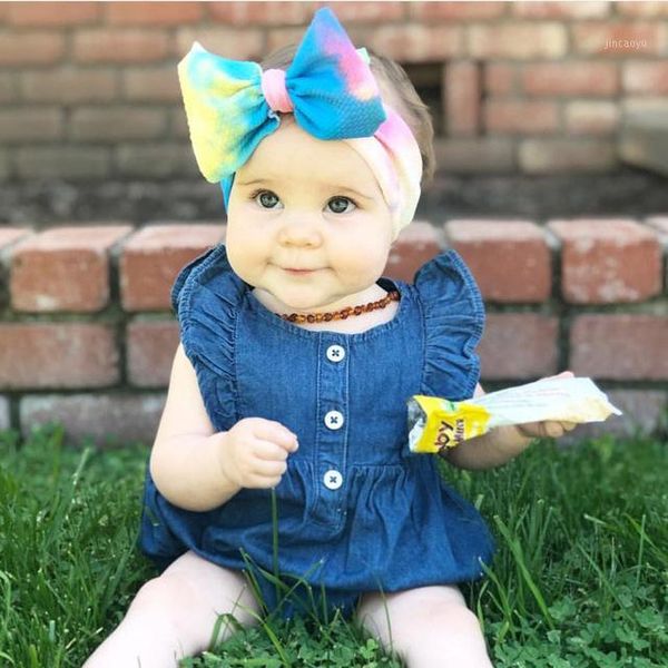 

7 inch big bow headbands print floral hair bows girls elastic turban head wraps kids knot hairband diy hair accessories1, Slivery;white