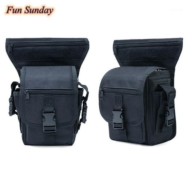 

outdoor bags molle leg bag 1000d nylon waterproof men tactical waist pack travel belt for hiking hunting camping cycling1