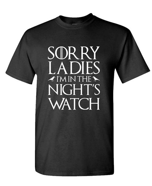 

sorry ladies i'm in the nights watch mens t shirt brand men male slim fit t shirt simple style sport hooded sweatshirt hoodie