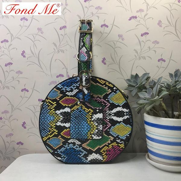

новый змеиной pattern плечо crossbody сумка
