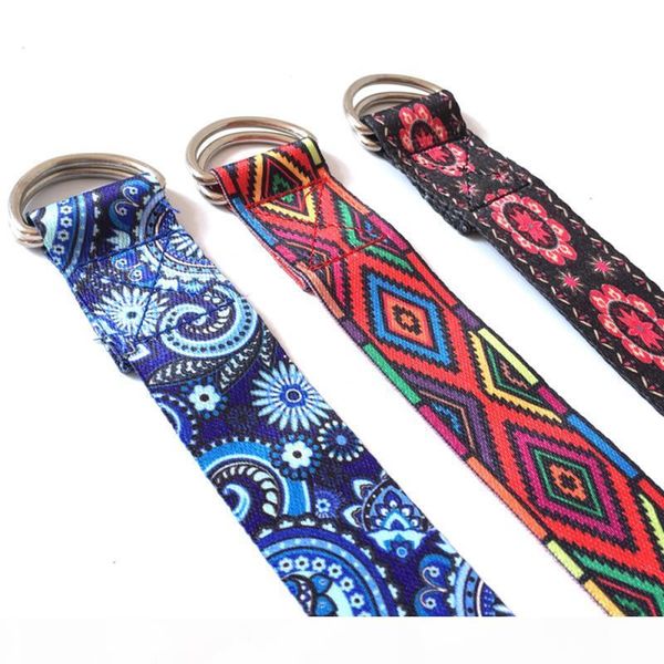 

qualitycolor pattern yoga stretch belt rope wall lanyard tension belt gym fitness resistance sports exercise stretching belt