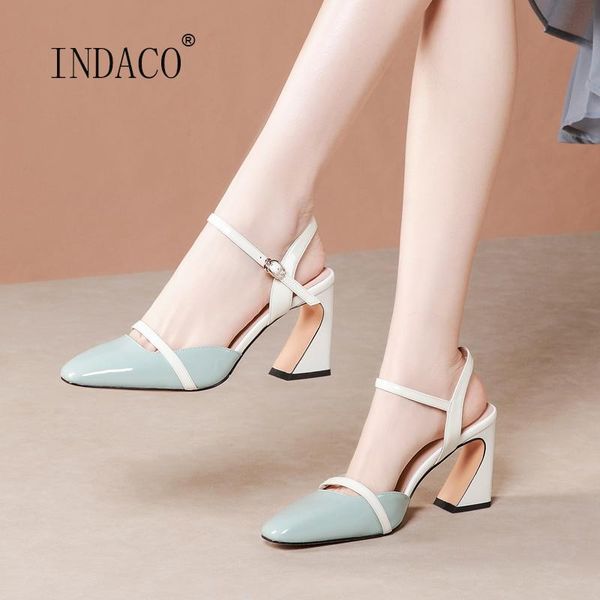 

women sandals high heels leather blue women shoes summer ankle strap heels 2020 8cm, Black