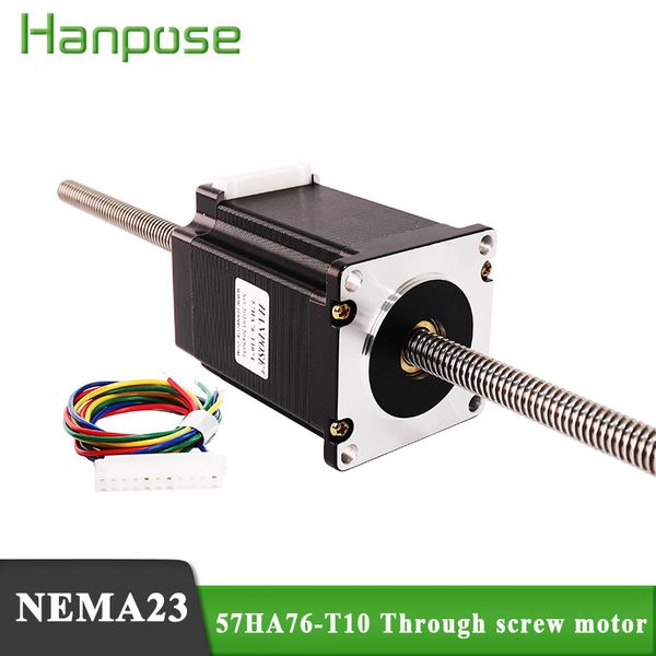 

57 linear stepper motor motor 57ha76-t10 screw motor 76mm screw length 300mm for 3d printer parts