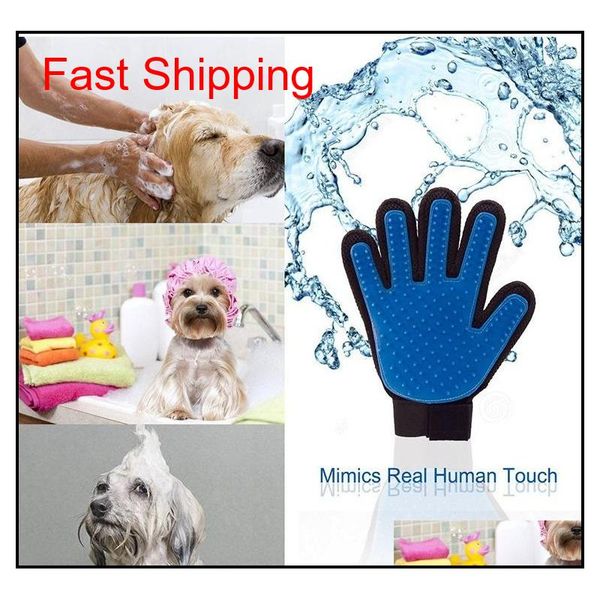 

pet cleaning brush dog comb rubber/tpe glove bath mitt pet dog cat mas hair r qylgsv bdenet