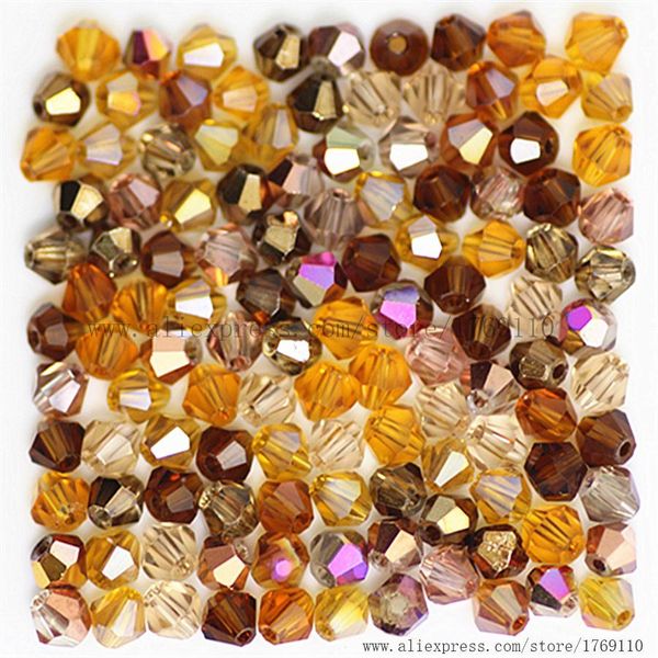 

isywaka твердых белого серебряного цвета 100шта 4ммы хрустальных бусины bicone камень ювелирных изделия кисточка lariat серьга стекло кварце