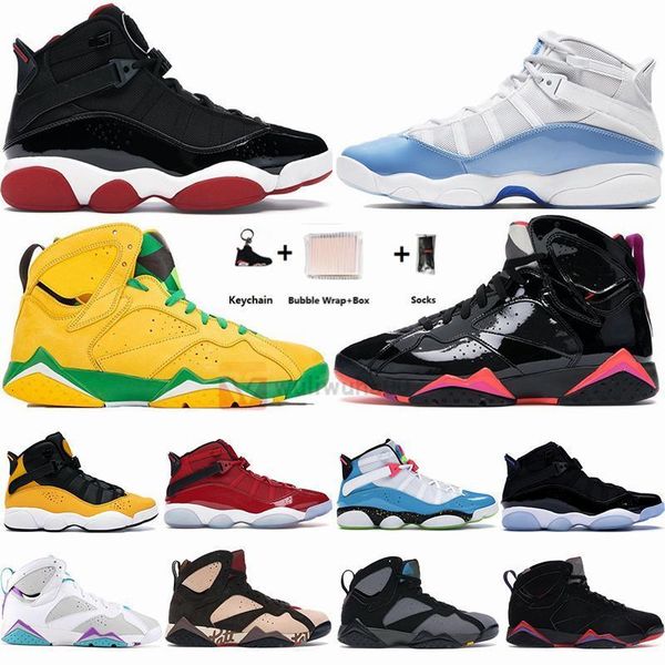 

кольца с коробкой jumpman 6s 6 такси unc concord gym red мужские ботинки баскетбола 7s жженый hare орегон дакс женщины спорт кроссовки 36-47, Black