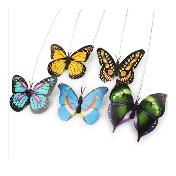 

colorful butterfly funny dog cat toys bird pet seat scratch toy for pet dog cats intelligence training plastic jllelm