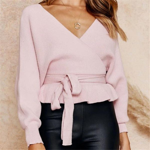 

women batwing sleeve v-neck fashion solid color knitwear autumn winter sweater for shopping daily wear, White;black